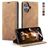 CaseMe 013 Housse iPhone 17 Etui Porte-Monnaie - Marron