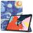 Mobigear Tri-Fold Coque iPad Air 4 (2020) Etui - The Starry Night