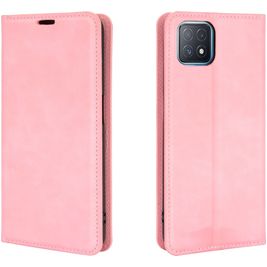 Mobigear Retro Slim Housse OPPO A73 5G Etui Porte-Monnaie - Rose