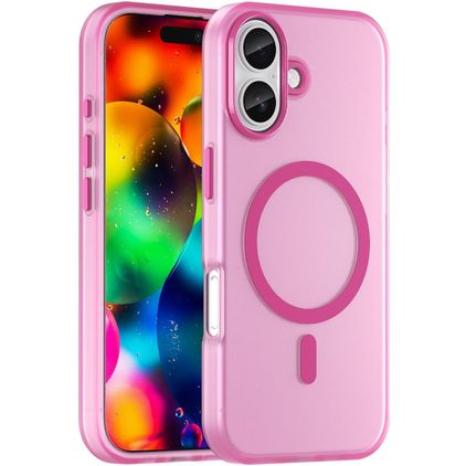 Mobigear Shockproof Coque iPhone 17 MagSafe Coque arrière Rigide - Rose