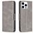 Mobigear Excellent Housse iPhone 15 Pro Etui Porte-Monnaie - Gris