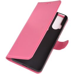 Mobigear Classic Housse Motorola One Hyper Etui Porte-Monnaie - Magenta