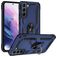 Mobigear Armor Ring Coque Samsung Galaxy S22 Coque arrière Rigide Anti-Chocs avec Anneau-Support - Bleu