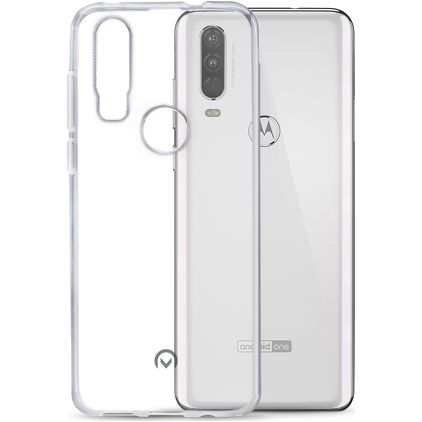 Mobilize Gelly Coque Transparente Motorola One Action Coque arrière en TPU Souple - Transparent