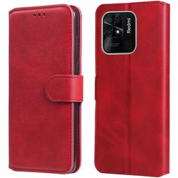 Mobigear Wallet Housse Xiaomi Redmi 10C Etui Porte-Monnaie - Rouge