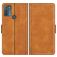 Mobigear Slim Magnet Motorola Moto G50 Étui Portefeuille - Cognac