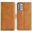 Mobigear Slim Magnet Samsung Galaxy A73 Étui Portefeuille - Cognac
