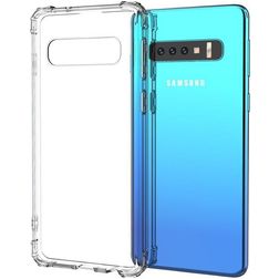 Mobigear Cushion Transparent Samsung Galaxy S10 TPU souple Coque arrière Antichoc - Transparent