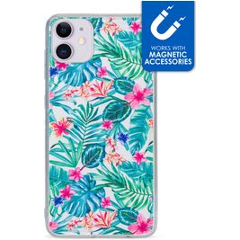 My Style Magneta Coque iPhone 11 Coque arrière en TPU Souple - Jungle
