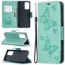 Mobigear Butterfly Housse Samsung Galaxy A52 Etui Porte-Monnaie - Turquoise