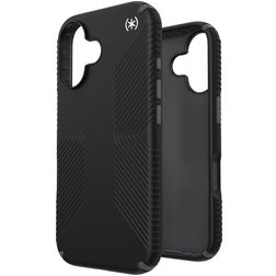 Speck Presidio2 Grip Coque iPhone 16 Coque arrière Rigide Anti-Chocs - Noir