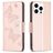 Mobigear Butterfly Housse iPhone 16 Pro Etui Porte-Monnaie - Rose doré