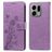 Mobigear Flowers Housse OPPO Find X9 Etui Porte-Monnaie - Violet