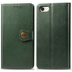 Mobigear Snap Button Housse iPhone 8 Etui Porte-Monnaie - Vert