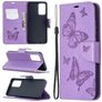 Mobigear Butterfly Housse Samsung Galaxy A52 Etui Porte-Monnaie - Violet