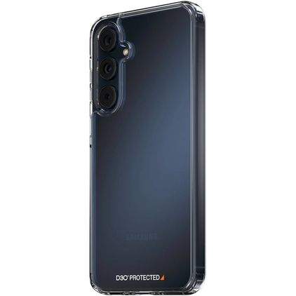 PanzerGlass D30 Coque Transparente Samsung Galaxy A55 Coque arrière Rigide Anti-Chocs - Transparent