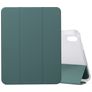 Mobigear Tri-Fold Gel Coque iPad 11 (2025) Etui en TPU,Similicuir + Porte-crayon - Vert