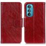 Mobigear Classy Housse Motorola Edge 30 Etui Porte-Monnaie - Rouge