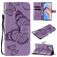 Mobigear Butterfly Housse OPPO Reno 4 Etui Porte-Monnaie - Violet