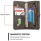 Caseme 008 Housse iPhone 6s Etui avec Coque Détachable Porte-Monnaie - Noir