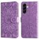 Mobigear Sunflower Housse Samsung Galaxy A57 Etui Porte-Monnaie - Violet
