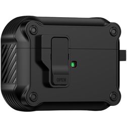 Mobigear Armor Clip Coque Apple AirPods Pro 2 Coque Rigide - Noir