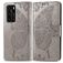Mobigear Butterfly Housse Huawei P40 Etui Porte-Monnaie - Gris