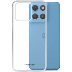 Mobilize Gelly Case Coque Transparente Motorola Moto G17 Power Coque arrière en TPU Souple - Transparent