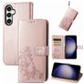 Mobigear Clover Housse Samsung Galaxy S23 FE Etui Porte-Monnaie - Rose doré