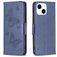 Mobigear Butterfly Housse iPhone 15 Etui Porte-Monnaie - Bleu