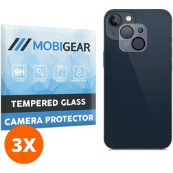 Mobigear iPhone 14 Plus Verre trempé Protection Objectif Caméra - Compatible Coque (Lot de 3)