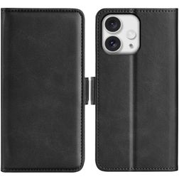 Mobigear Slim Magnet Housse iPhone 16 Pro Etui Porte-Monnaie - Noir