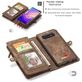 Caseme 008 Housse Samsung Galaxy S10 Etui avec Coque Détachable Porte-Monnaie - Marron