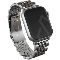 Burga Chic Royal Bracelet Acier pour Apple Watch Fermeture boucle déployante - 42/41/40/38 mm - Argent