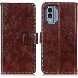 Mobigear Basic Housse Nokia X30 Etui Porte-Monnaie - Marron