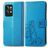 Mobigear Clover Housse Realme GT2 Pro Etui Porte-Monnaie - Bleu