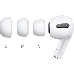 Xccess Silicon Replacement Ear Tips for Airpod Pro 1/2 Size S/M/L (3 Pair) White
