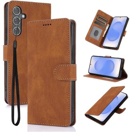 Mobigear Wallet Housse Samsung Galaxy S26 Etui Porte-Monnaie - Marron