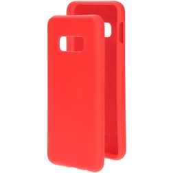 Mobiparts Samsung Galaxy S10e Silicone Coque arrière - Scarlet Red