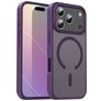 Mobigear Shockproof Coque iPhone 17 Pro MagSafe Coque arrière Rigide - Crystal Purple