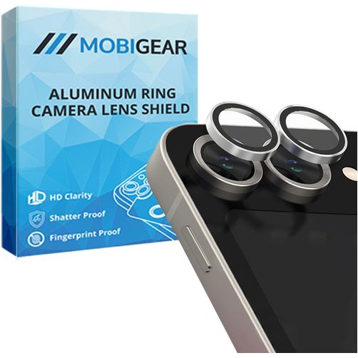 Mobigear Single Samsung Galaxy Z Flip 5 Verre trempé Protection Objectif Caméra - Compatible Coque - Gris