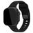 Mobilize Sports Bracelet Silicone Apple Watch Fermeture à clou et passant - 42/41/40/38 mm - Noir
