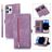 Mobigear Zipper Housse iPhone 14 Pro Etui Porte-Monnaie - Violet