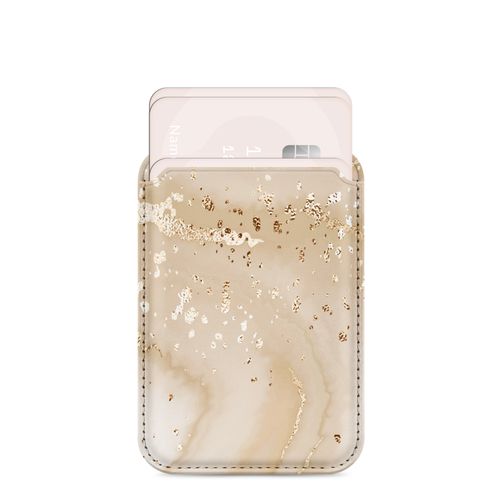 MIO - Porte Cartes en - 3 Cartes - Compatible MagSafe - Gold