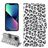 Mobigear Leopard Housse iPhone 14 Plus Etui Porte-Monnaie - Blanc