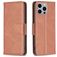 Mobigear Excellent Housse iPhone 15 Pro Max Etui Porte-Monnaie - Marron