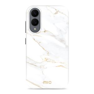 MIO Coque Samsung Galaxy S25 Edge MagSafe Coque arrière Rigide - White Marble