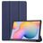 Mobigear Tri-Fold Samsung Galaxy Tab S6 Lite Étui - Bleu foncé