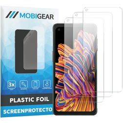Mobigear Samsung Galaxy Xcover Pro Protection d'écran Film - Compatible coque (Lot de 3)