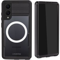Mobilize Waterproof Coque Samsung Galaxy S25 Edge MagSafe Coque arrière Imperméable Rigide - Noir